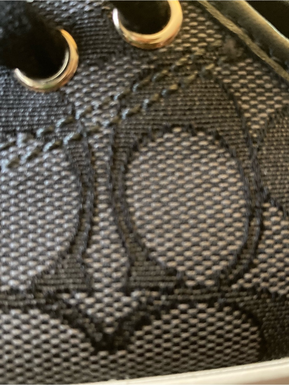6.5 B Coach Black Grey Signature-Print Low Top Soft Canvas Sneakers. - Picture 2 of 9